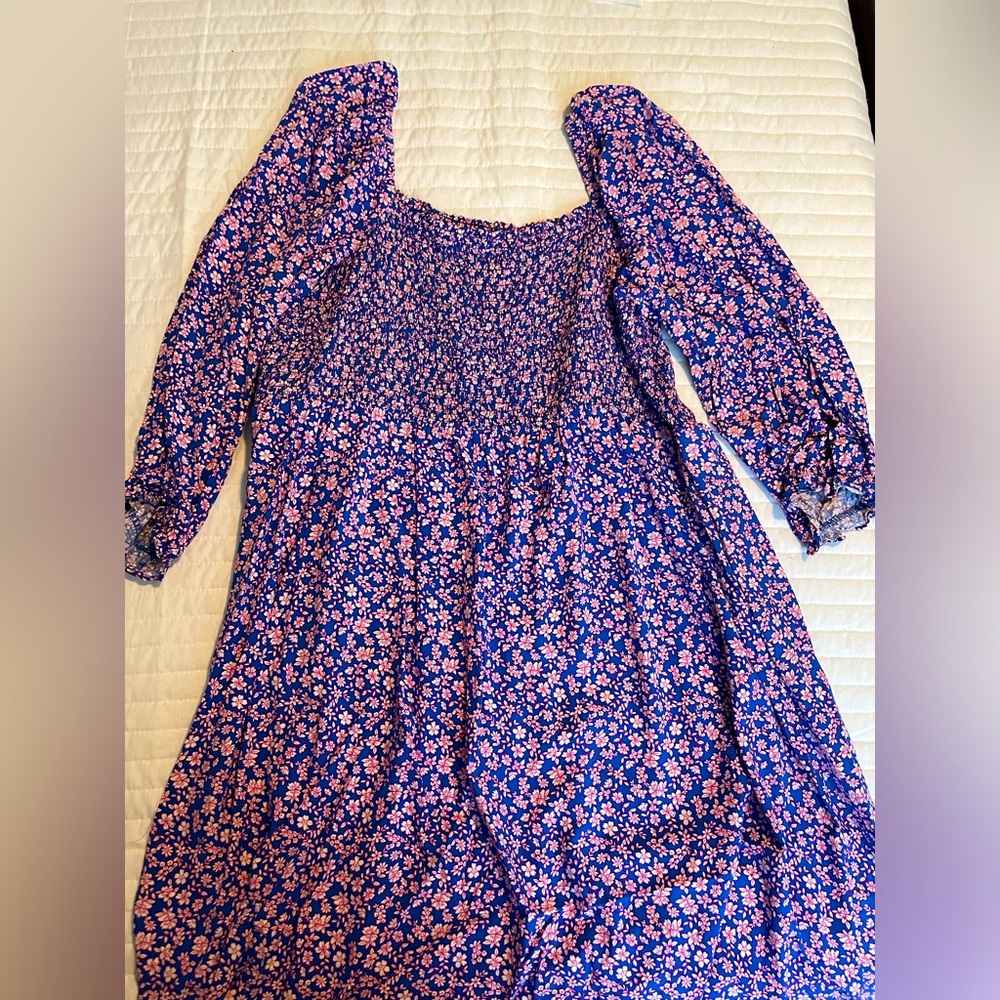 J. Crew Floral Midi Dress
